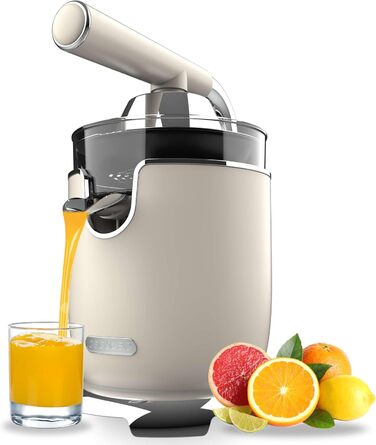 Соковижималка ручна електрична 1000 Вт, бежева Xqueeze RetroJuice 1000 Cecotec