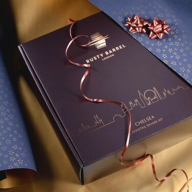 Набір для приготування коктейлів рожеве золото Rusty Barrel