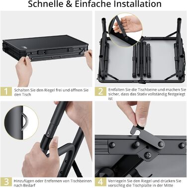 Складной кемпинговый стол 60 х 40 см Anbte