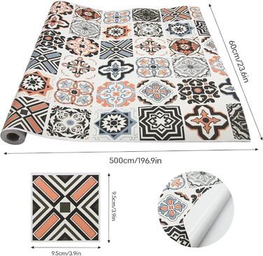 Кухонный фартук от брызг 500 х 60 см seonta