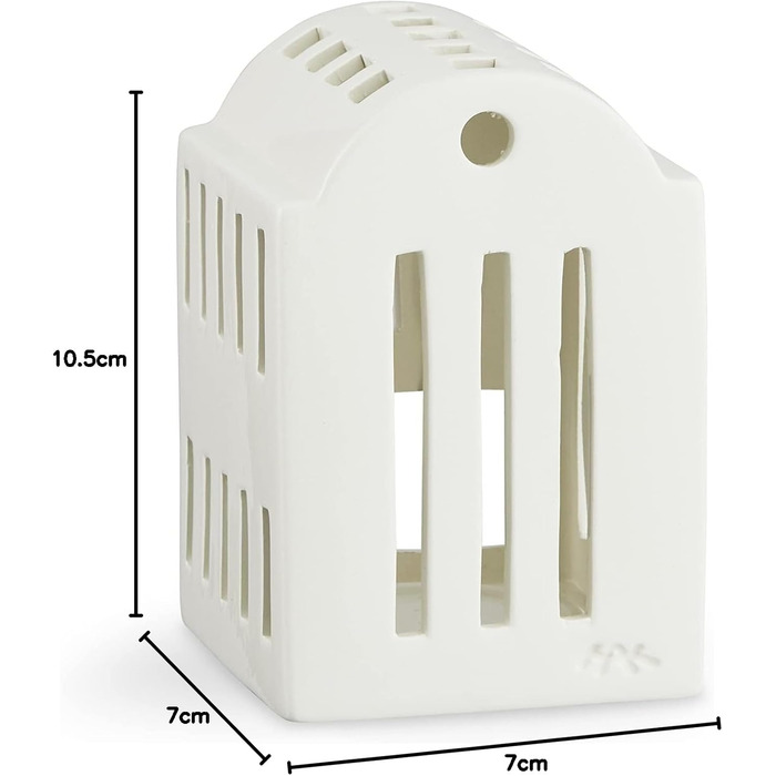 Свічник-будиночок для чайних свічок 10,5 см білий Lichthaus Smithy Urbania Kähler