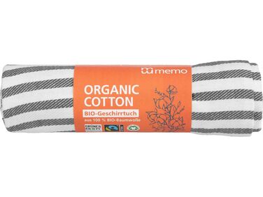 Кухонное полотенце из органического хлопка 50 x 70 см, полосатое Memo