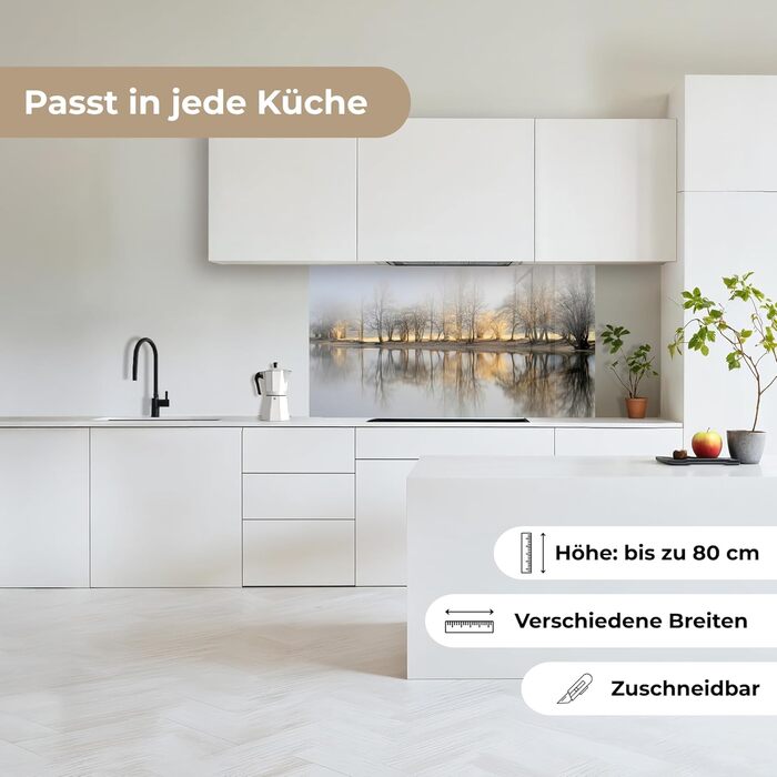 Кухонний фартух 60x80 см Самоклеючий настінний захисний екран для кухні Кухонний фартух Кухонні фасади Кухонні фартухи Кухонна стіна Вода - Пейзаж - (Природа - Пейзаж, 80 x 150 см)