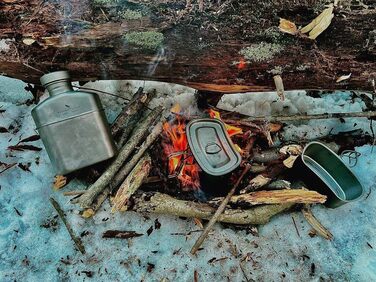 Титанова фляга для кемпінгу 1,1 л Boundless Voyage