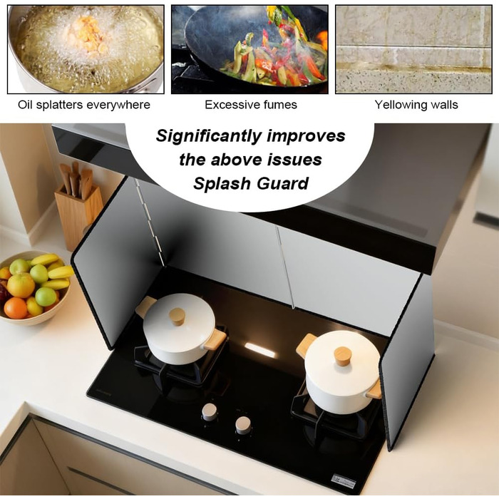Защита от брызг для плиты 76 х 29 х 30 см BAOSROY