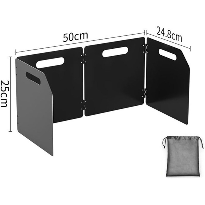 Вітрозахисний екран для кемпінгу 50 х 24,8 х 25 см YUANGANG