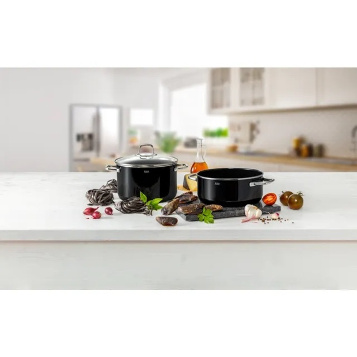 Набір кухонного посуду, 4 предмети, чорний Silargan® Elegance Silit