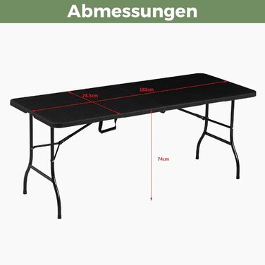 Розкладний стіл для кемпінгу білий ALBATROS