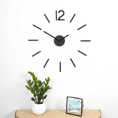 Настінний годинник Ø 100 см чорні Blink Wall Clock Umbra