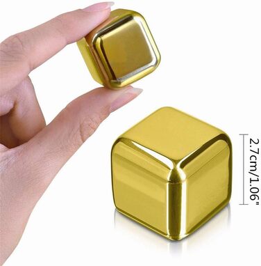 Набір металевих охолоджувальних каменів для віскі Ulalaza