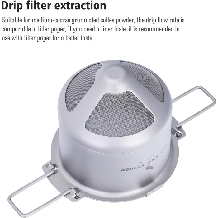 Титановый капельный кофейный фильтр Boundless Voyage