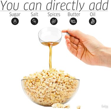 Апарат для попкорну з гарячим повітрям 1100 Вт, червоний Gadgy