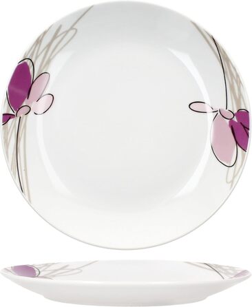 Набір із 6 тарілок з квітковим декором MamboCat