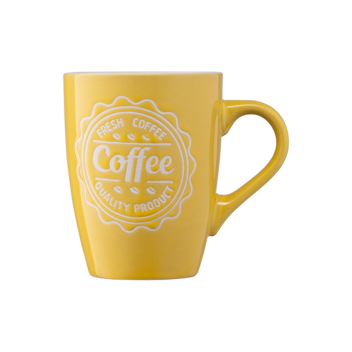 ARDESTO Чашка Coffee, 330 мл, жовта, кераміка