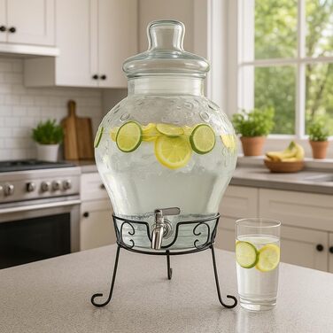 Диспенсер для напоїв на 10 л зі сталевим краном Monster24