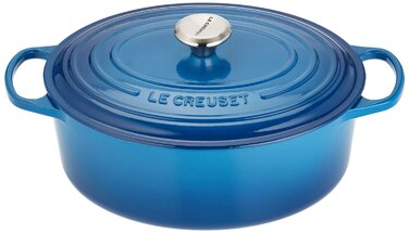 Гусятница / жаровня 31 см, синій марсель Le Creuset