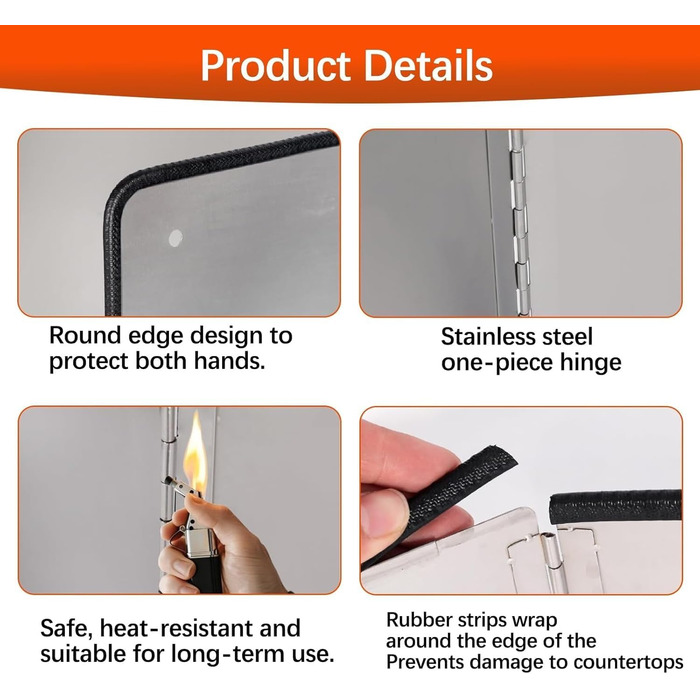 Защита от брызг масла из нержавеющей стали для жарки Generisch