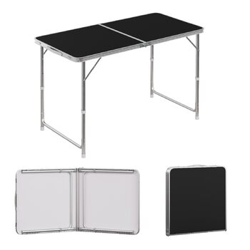 Кемпінговий стіл 120x60 см чорний WOLTU
