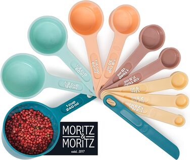 Набор мерных ложек, 11 предметов, разноцветные Moritz & Moritz