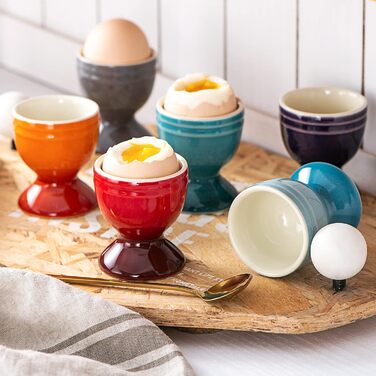 Набір порцелянових чашок для яєць 6 предметів UNICASA