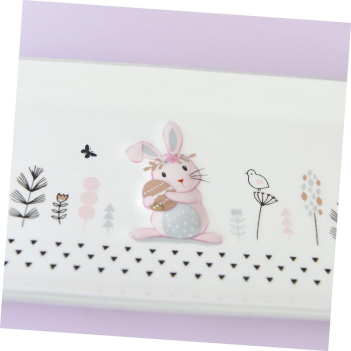 Керамічна сервірувальна тарілка з малюнком кролика 35,5 х 15 см ROMISBABA