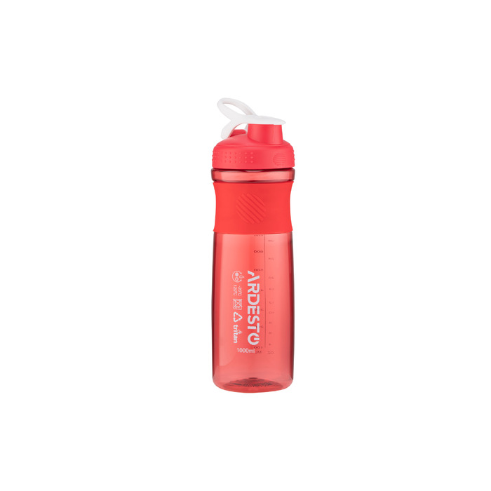 ARDESTO Пляшка для води Smart bottle, 1000мл, тритан, червоний