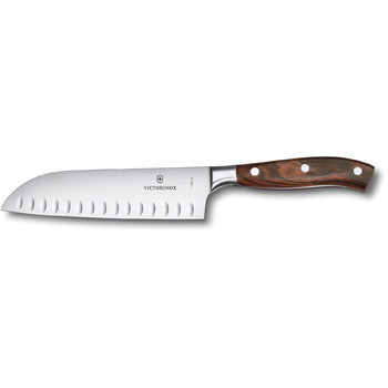 Кухонный нож Victorinox Grand Maitre Wood Santoku лезвие 17см из дерева. с ручкой в подарочной упаковке.