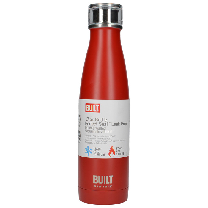 Бутылка металлическая Built Red, с двойными стенками, 500 мл