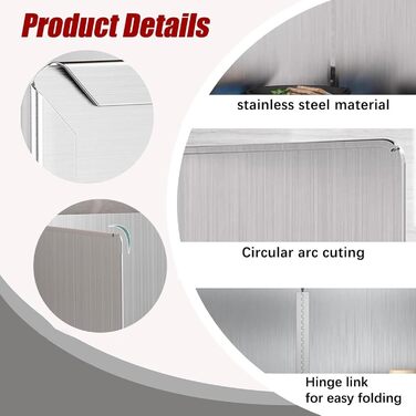 Защита от брызг масла из нержавеющей стали 40 х 40 см Generisch