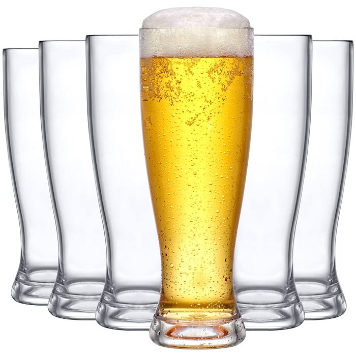 Набір пластикових пивних келихів 625 мл Amazing Abby
