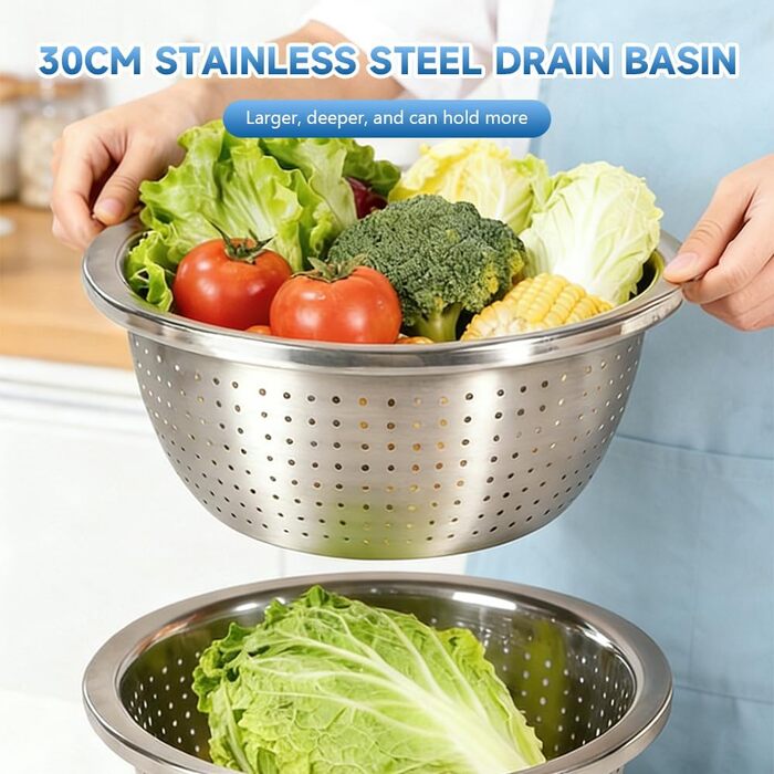 Дуршлаг из нержавеющей стали 30 см MOUMOUTEN