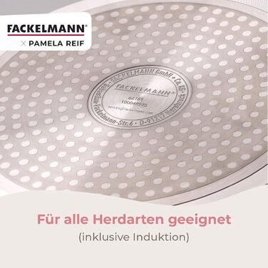 Сковорода 24 см с ребристым дизайном, пастельно-бежевый Pamela Reif Fackelmann