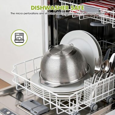 Кухонний друшляк-сито з 2 ручками 27 см Greentainer