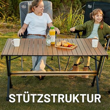 Складной кемпинговый стол 125 x 80 см TIMBER RIDGE