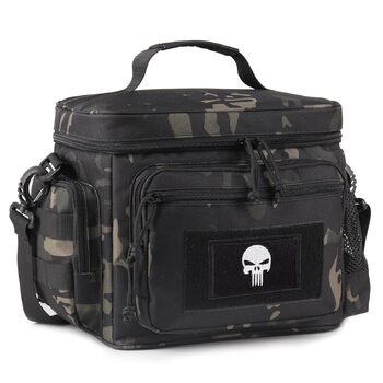 Термосумка 12 л чорний камуфляж Bunnychic