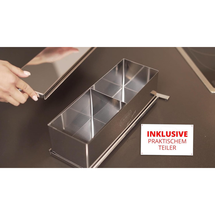 Форма для тостів з нержавіючої сталі з роздільником 30 x 10 x 9 см Lares