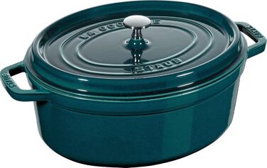 Чавунна жаровня/кокот STAUB, овальна 6,7 л, (37 см, La Mer)