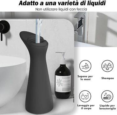 Безконтактний диспенсер рідкого мила 200 мл, чорний Summon The Elve