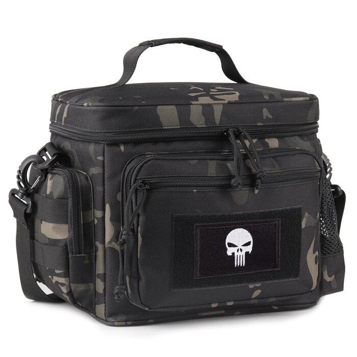 Термосумка 12 л чорний камуфляж Bunnychic