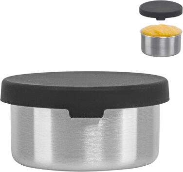 Круглий контейнер 150 мл до ланч-боксу, нержавіюча сталь Silberthal