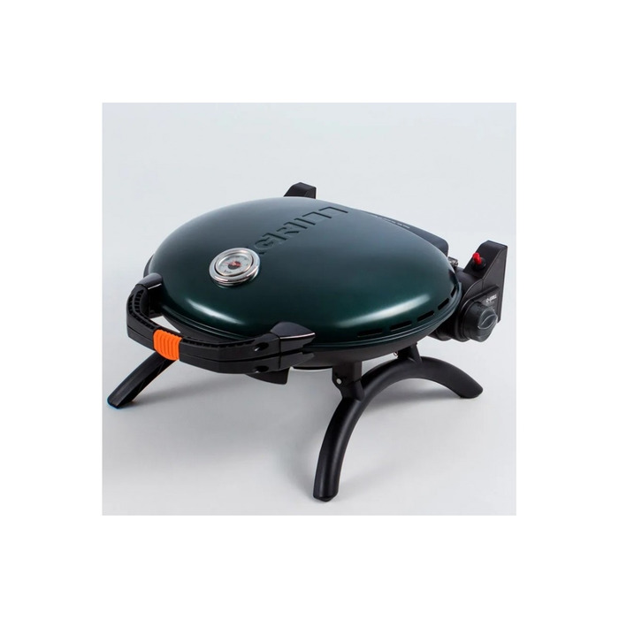 КОМПЛЕКТ Портативний переносний газовий гриль O-GRILL 600T, зелений + шланг в подарунок! Код: 011679