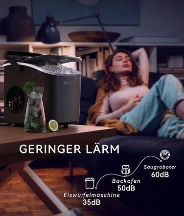 Компактный ледогенератор с функцией самоочистки 100 Вт ecozy