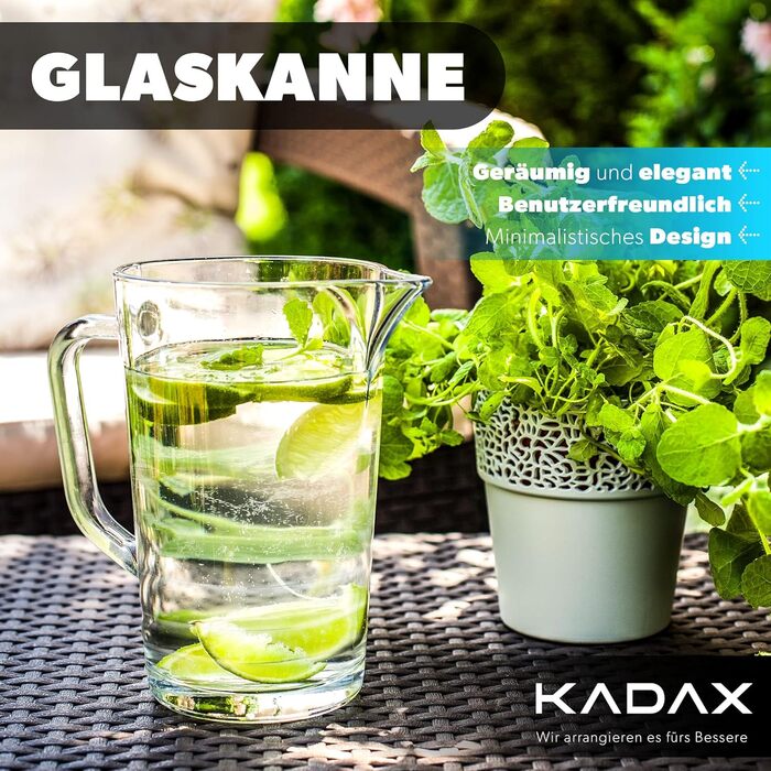 Скляний графин 1,23 л KADAX