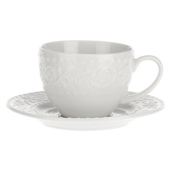 Чашка для чая с блюдцем La Porcellana Bianca SOGNANTE, фарфор, 350 мл