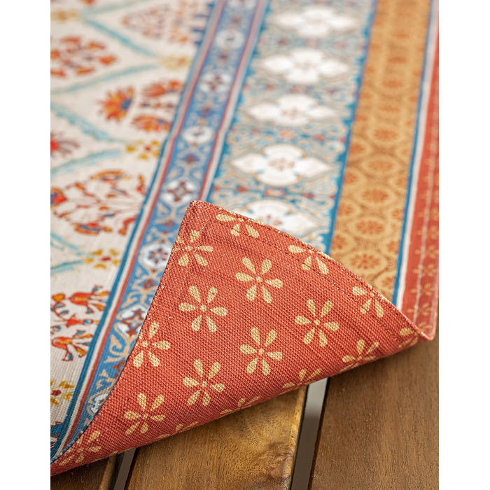 Бавовняні килимки для серветок, набір з 4 шт. , декоративні килимки для серветок, пасхальні килимки, що миються, для свят, вечерь, весни, літа (33 см x 48 см) (07 - Новели), 39Hermine 100