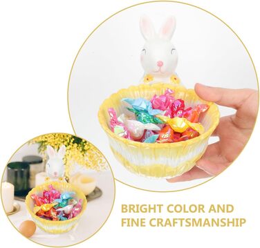 Керамическая чаша для хранения пасхального кролика Angoily