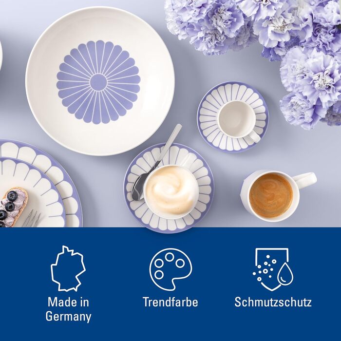Блюдце кавове 14,8 см, синій Fleur Villeroy & Boch