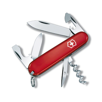 Нож швейцарский 12 функций, 84 мм, красный Victorinox Tourist