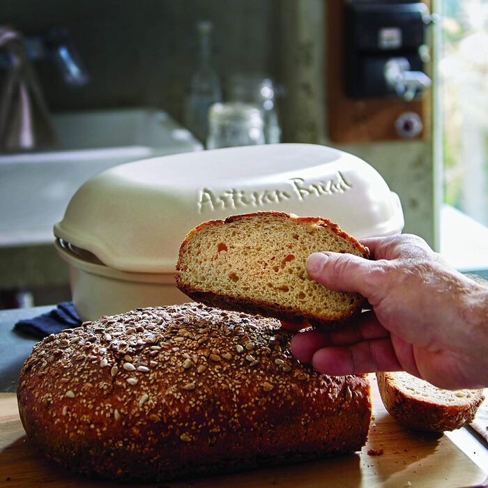 Форма для выпечки хлеба овальная 34,5x22,5x8,7 см бежевая Emile Henry
