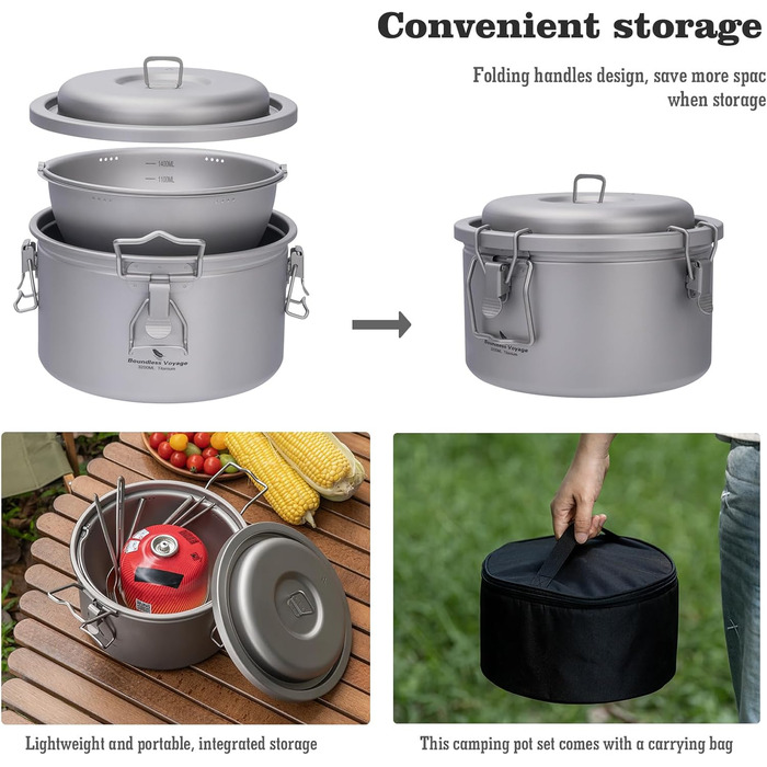 Кемпінговий набір посуду Boundless Voyage